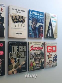 10 Vintage Music Paperbacks, The Beatles, The Who, John Lennon, Satchmo, Etc