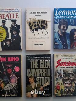 10 Vintage Music Paperbacks, The Beatles, The Who, John Lennon, Satchmo, Etc