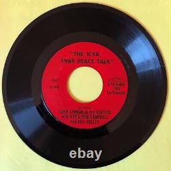 1260 Kya Radio, San Francisco 1969 Peace Talk John Lennon Interview Mint