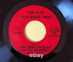 1260 Kya Radio, San Francisco 1969 Peace Talk John Lennon Interview Mint