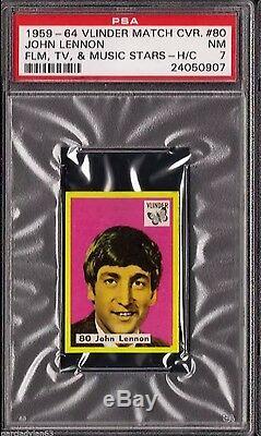 1959-64 Vlinder John Lennon Rc Rare (pop 1) Psa 7 Highest Grade Near Impossible