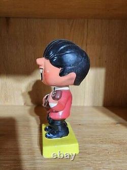 1960s Beatles Bobblehead Nodder John Lennon Yellow Square Base. READ & SEE PICS