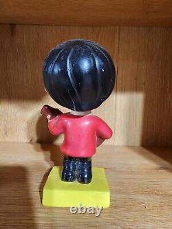 1960s Beatles Bobblehead Nodder John Lennon Yellow Square Base. READ & SEE PICS