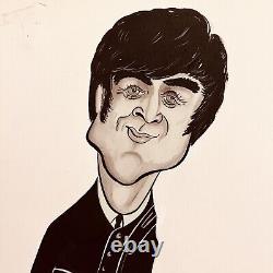 1960s ORIGINAL John Lennon Beatles Caricature by Gordon Currie