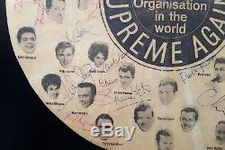1962 THE BEATLES & others signed EMI advertisement autographed John Lennon Macca