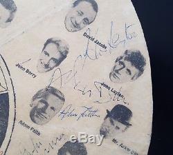 1962 THE BEATLES & others signed EMI advertisement autographed John Lennon Macca
