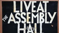 1963 THE BEATLES original concert poster (Assembly Hall, Mold) Lennon McCartney