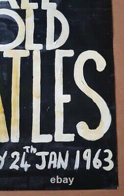 1963 THE BEATLES original concert poster (Assembly Hall, Mold) Lennon McCartney