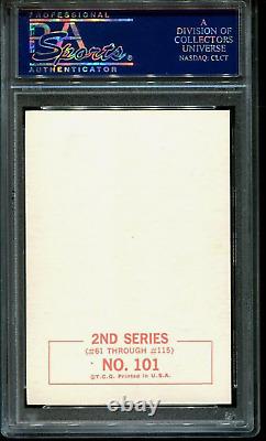 1964 Beatles 2nd Series PSA 8 John Lennon #101 Rookie Card Topps Black And White