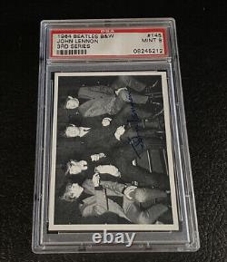 1964 Beatles B&W 3rd Series PSA 9 John Lennon Paul McCartney 145 Card Topps The