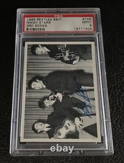 1964 Beatles B&W 3rd Series PSA 9 Ringo Starr John Lennon #149 Mint Card Topps