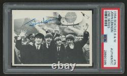 1964 Beatles Black and White #75 John Lennon facsimile printed (PSA Authentic)