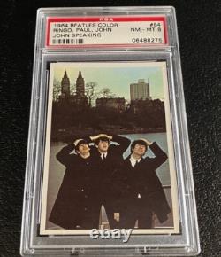 1964 Beatles Color PSA 8 #64 LAST CARD Ringo Paul McCartney John Lennon Topps