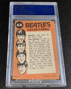 1964 Beatles Color PSA 8 #64 LAST CARD Ringo Paul McCartney John Lennon Topps