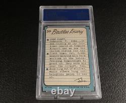 1964 Beatles Diary PSA 8 #34A Paul McCartney John Lennon Rookie Card Topps Rock