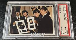 1964 Beatles Diary PSA 8 #35A George Harrison John Lennon Card Topps Ringo Starr