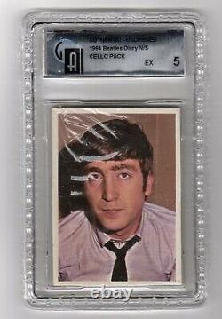 1964 Beatles Diary Unopened Cello Pack John Lennon Top Front GAI