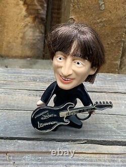 1964 Beatles Doll Figure John Lennon Remco Seltaeb Hard Body with Instrument