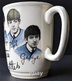 1964 Beatles Mug Made In England Vintage Fab 4 John Lennon Paul McCartney