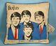 1964 Beatles Pillow with Tags John Lennon Paul McCartney George Harrison Ringo