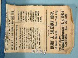 1964 Beatles Pillow with Tags John Lennon Paul McCartney George Harrison Ringo