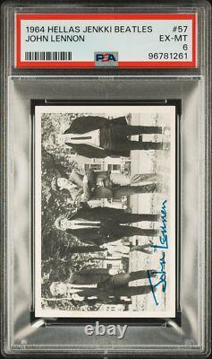 1964 Hellas Jenkki Beatles John Lennon #57 PSA 6 POP 1. NONE HIGHER
