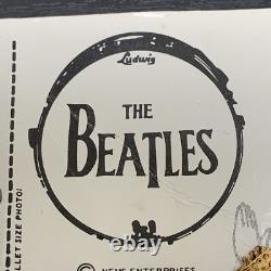 1964 NEMS Beatles Tie Tack Pin On Card John Lennon Paul George Ringo Rare