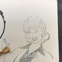 1964 NEMS Beatles Tie Tack Pin On Card John Lennon Paul George Ringo Rare