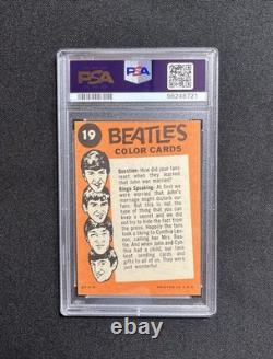1964 Topps Beatles Color #19 PSA 9 Mint John Lennon Ringo Starr Speaking