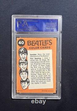 1964 Topps Beatles Color #40 PSA 9 Mint Paul Speaking John Lennon McCartney