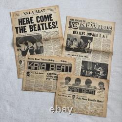 1965 1966 KRLA Beat Magazine John Lennon Beatles Newpaper Mick Jagger LOT of 11