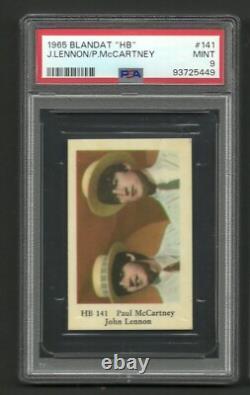 1965 Blandat HB #141 Beatles John Lennon Paul McCartney PSA 9 MINT