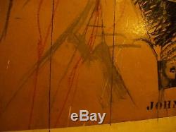 1967 JOHN LENNON collage by Drew Walker completed in San Francisco 1 of 1
