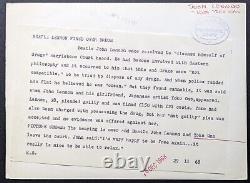 1968 John Lennon + Yoko Ono Type 1 Original Vintage Photo Outside London Court