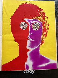 1968 LOOK Magazine Beatles John Lennon Includes Full Poster Complete