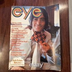 1968 RARE BEATLES EYE MAGAZINE JOHN LENNON COVER withDYLAN POSTER-GREAT SHAPE