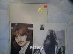 1968 THE BEATLES WHITE ALBUM GERMANY 1C 172-04 174, Poster & 4 Photos, john lennon