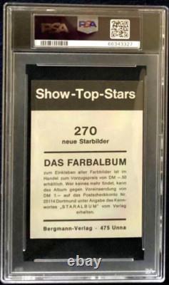 1969 JOHN LENNON YOKO ONO Trading Card Beatles Bergmann Verlag Top Stars PSA 8