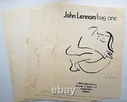 1970 JOHN LENNON complete set of Bag One prints by Laurens of Amsterdam Beatles