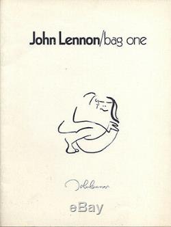 1970 John Lennon Bag One Art Exhibition Catalog Lee Nordness Gallery Nyc