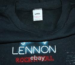 1970's JOHN LENNON vtg sleeveless sweatshirt shirt (M/L) Rare! 70s 80s Beatles