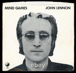1975 JOHN LENNON autographed signed Mind Games EP record vinyl The Beatles Apple