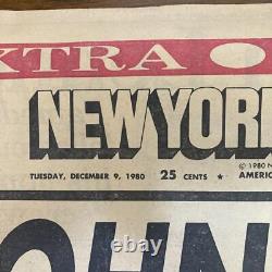 1980York Post John Lennon Newspaper
