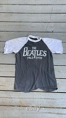 1980 The Beatles John Lennon Distressed Vintage Shirt Size L