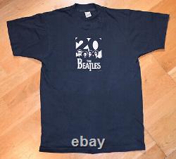 1984 THE BEATLES vtg 80s concert rock tee shirt (M) John Lennon Paul McCartney