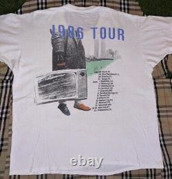 1986 VINTAGE JULIAN LENNON WORLD TOUR CONCERT T-SHIRT Size XXXL THE BEATLES JOHN