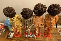 1988 Applause Beatles Sgt. Peppers Doll Set of 4 with Stands & Tags John Lennon VG