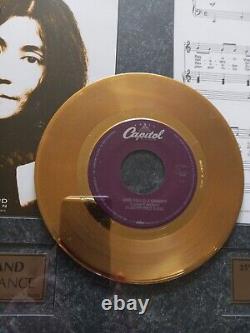 1997 John Lennon Plastic Ono Band Give Peace A Chance 24k Gold Limited Edition