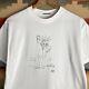 2002 John Lennon Museum Tokyo Japan Portrait Art Beatles White T-shirt Large