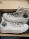 2004 John Lennon Imagine Peace All Star Converse High Top The Beatles Shoes Sz 5